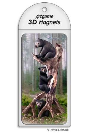 3D Magnet Schwarzbären